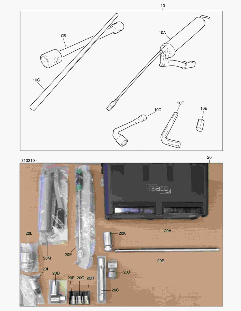 G500-70 TOOL SET