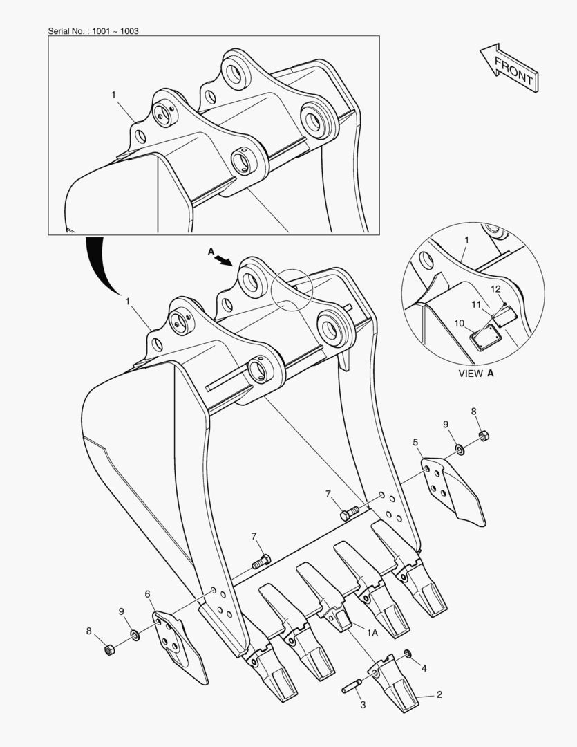 7010 BUCKET - 0.76гЋҐ