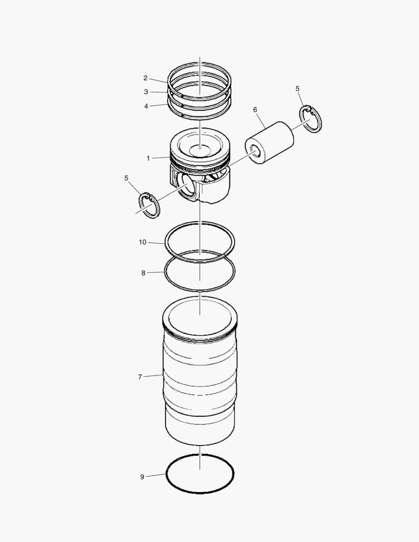 НАБОР ДЛЯ РЕМОНТА - ПОРШЕНЬ И ВКЛАДЫШ