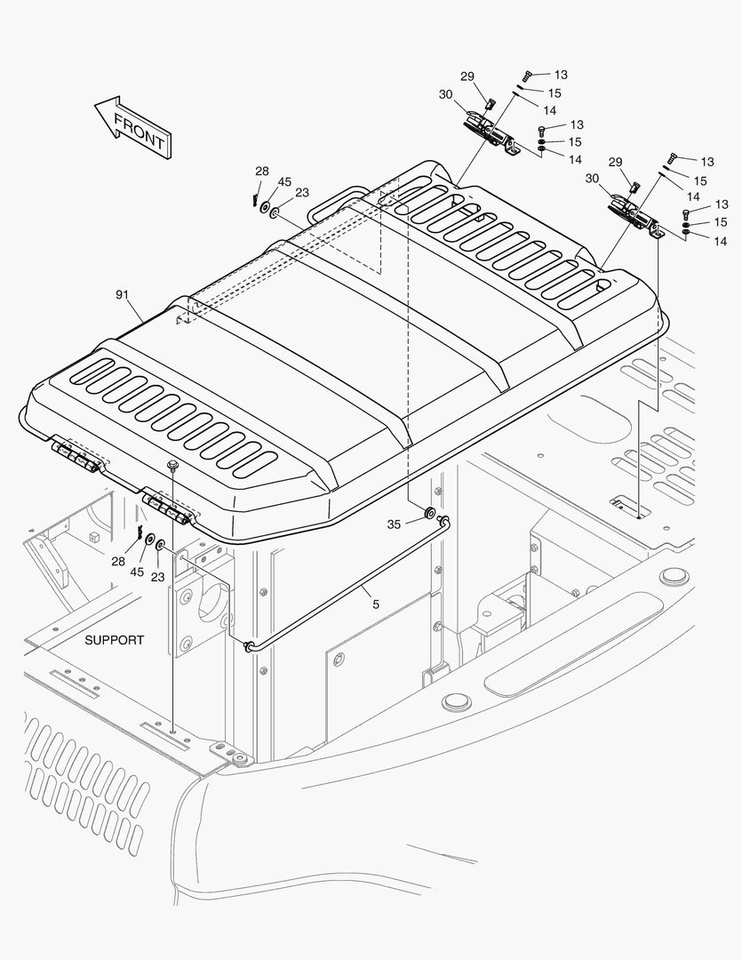 КРЫШКА ДВИГАТЕЛЯ