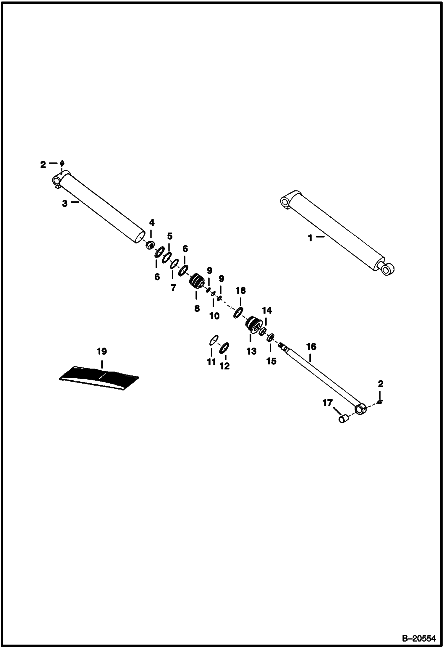 ЭКСКАВАТОР-ПОГРУЗЧИК (ЦИЛИНДР СТАБИЛИЗАТОРА) (914) (914A)