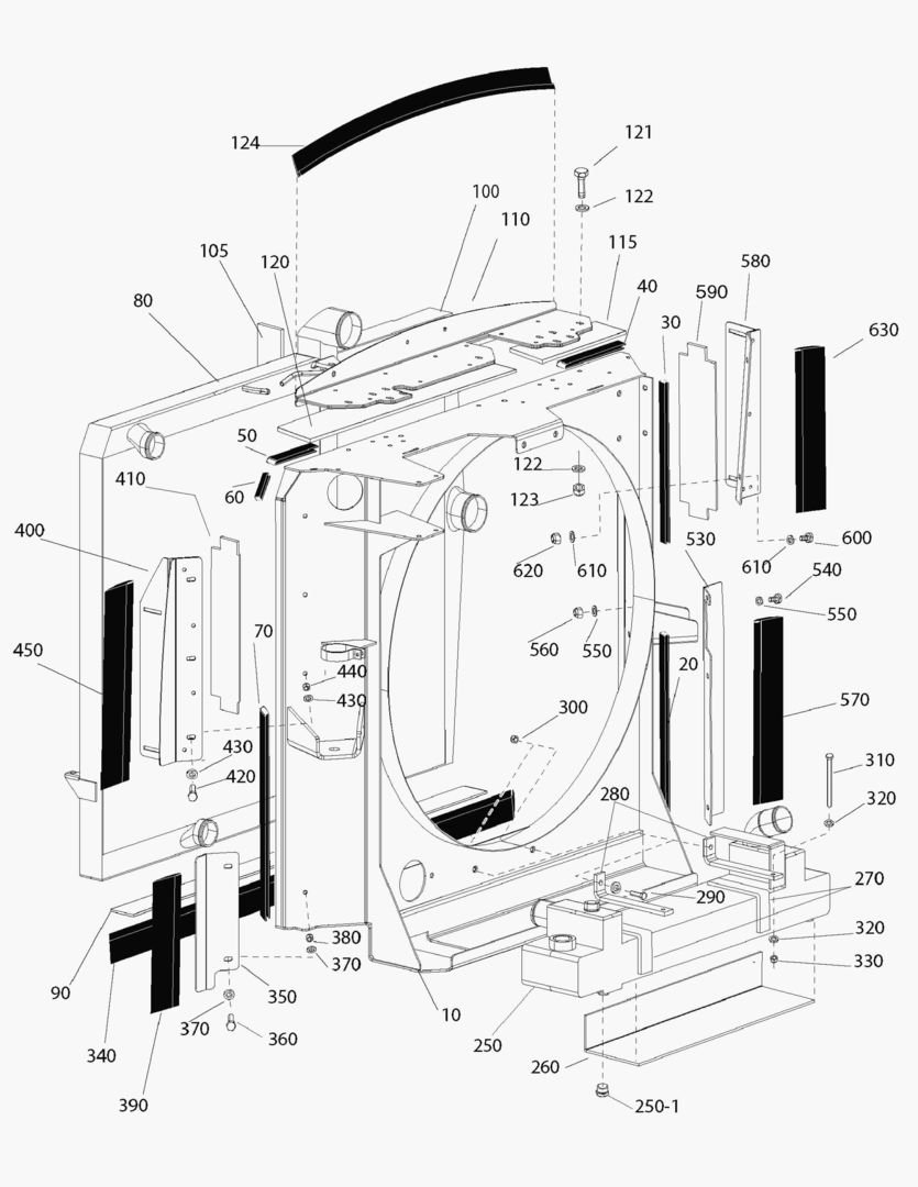 G040-10 RADIATOR SHELL AS [710438~]