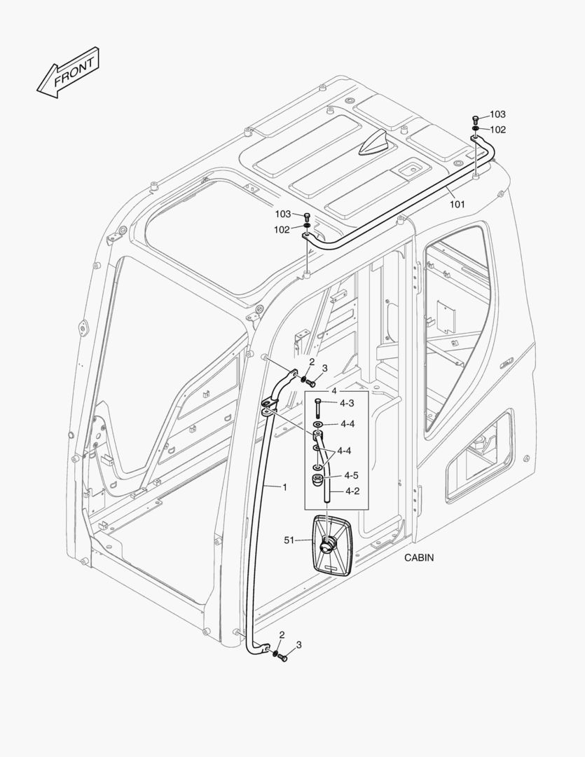 РУКОЯТКА - КАБИНА