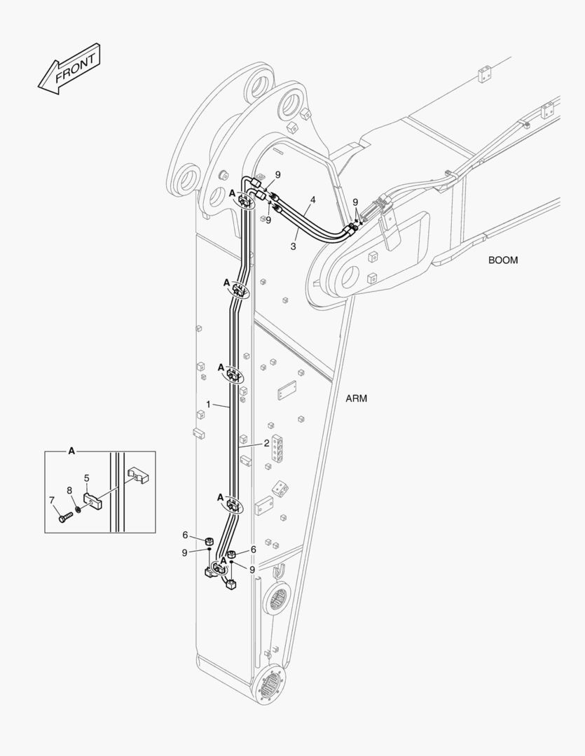 Спецтехника 6743 ARM PIPING - QUICK CLAMP(ARM 2.4m) - главное фото
