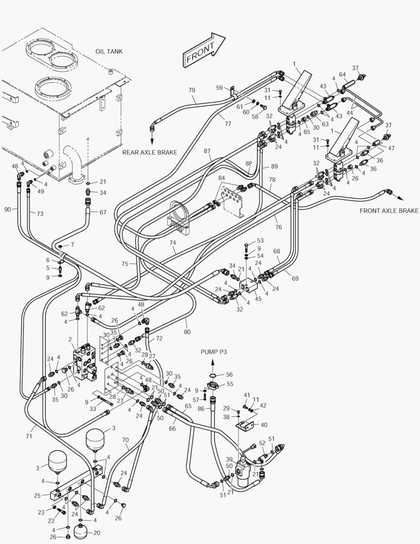 1230 BRAKE PIPING [1001~1015]