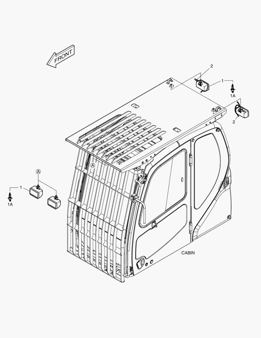 РАБОЧАЯ ФАРА(4-ЛАМПЫ)