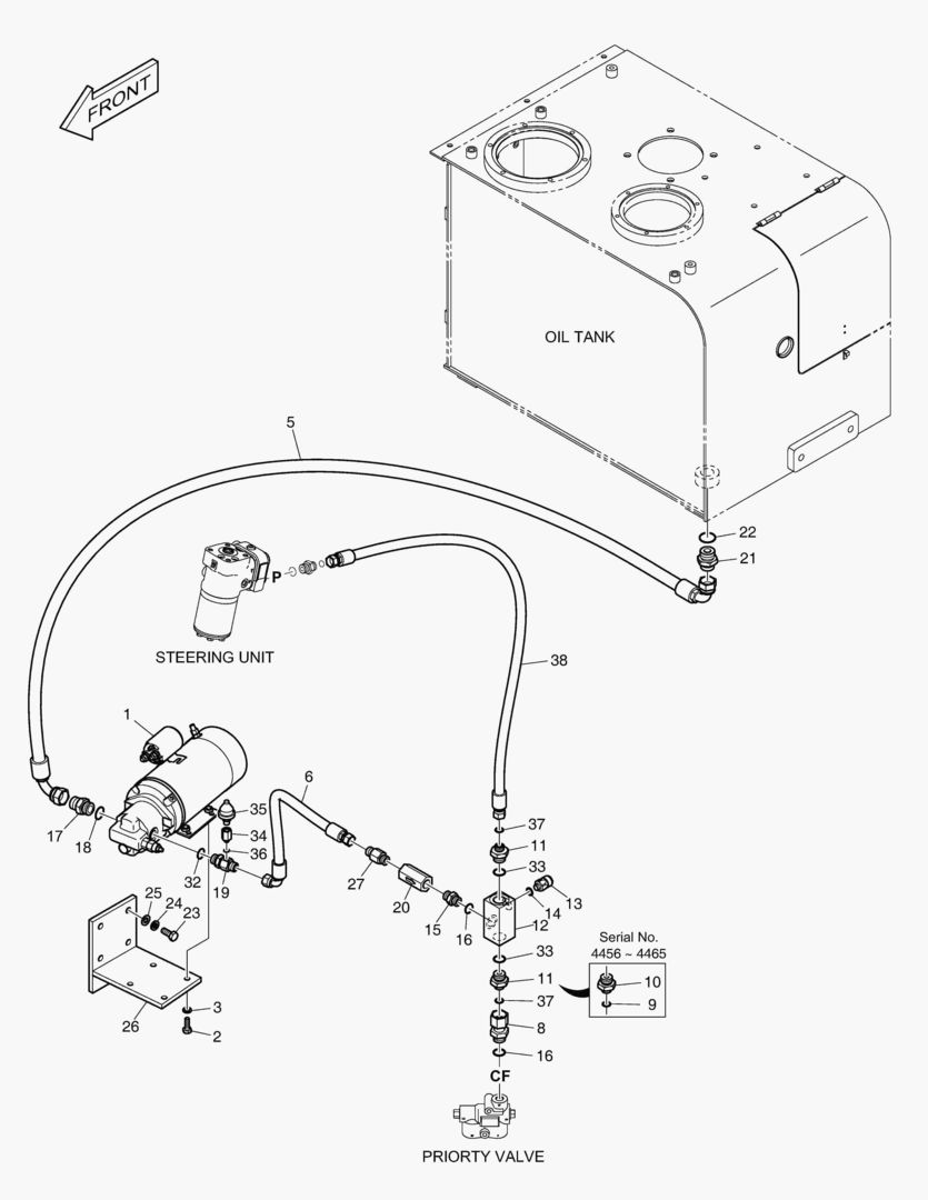 5191 EMERGENCY STEER PIPING [4456~]