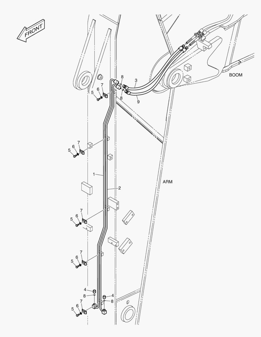 ГИДРОСИСТЕМА РУКОЯТИ - РУКОЯТЬ 2.5 м(БЫСТРОУСТАНАВЛИВАЕМЫЙ ФИКСАТОР)