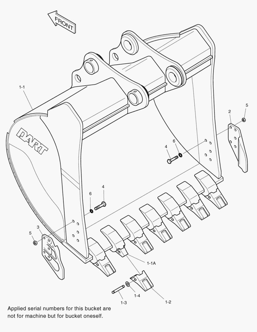 Спецтехника 6330 BUCKET - 1.49mВі(63`) - SIDE PIN