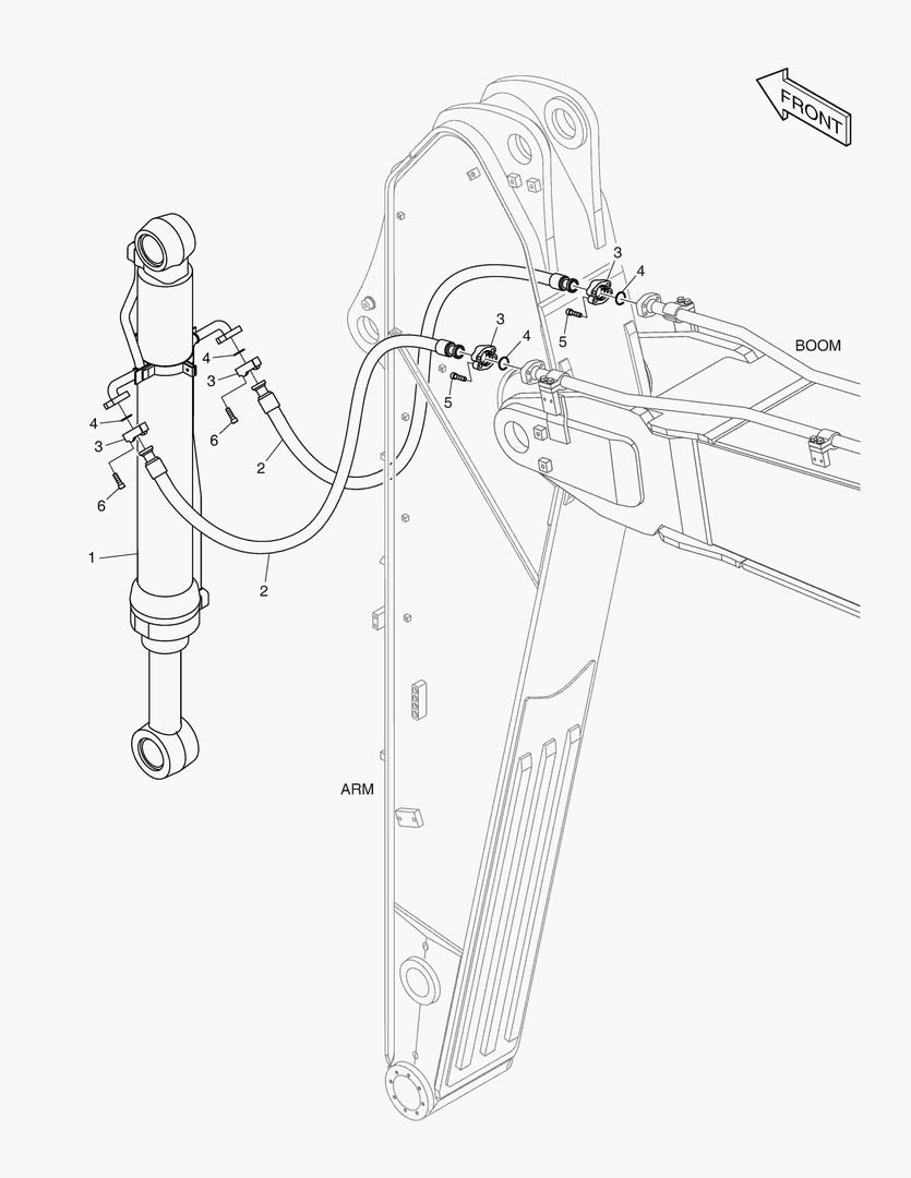 ГИДРОСИСТЕМА РУКОЯТИ - РУКОЯТЬ 3.35 м
