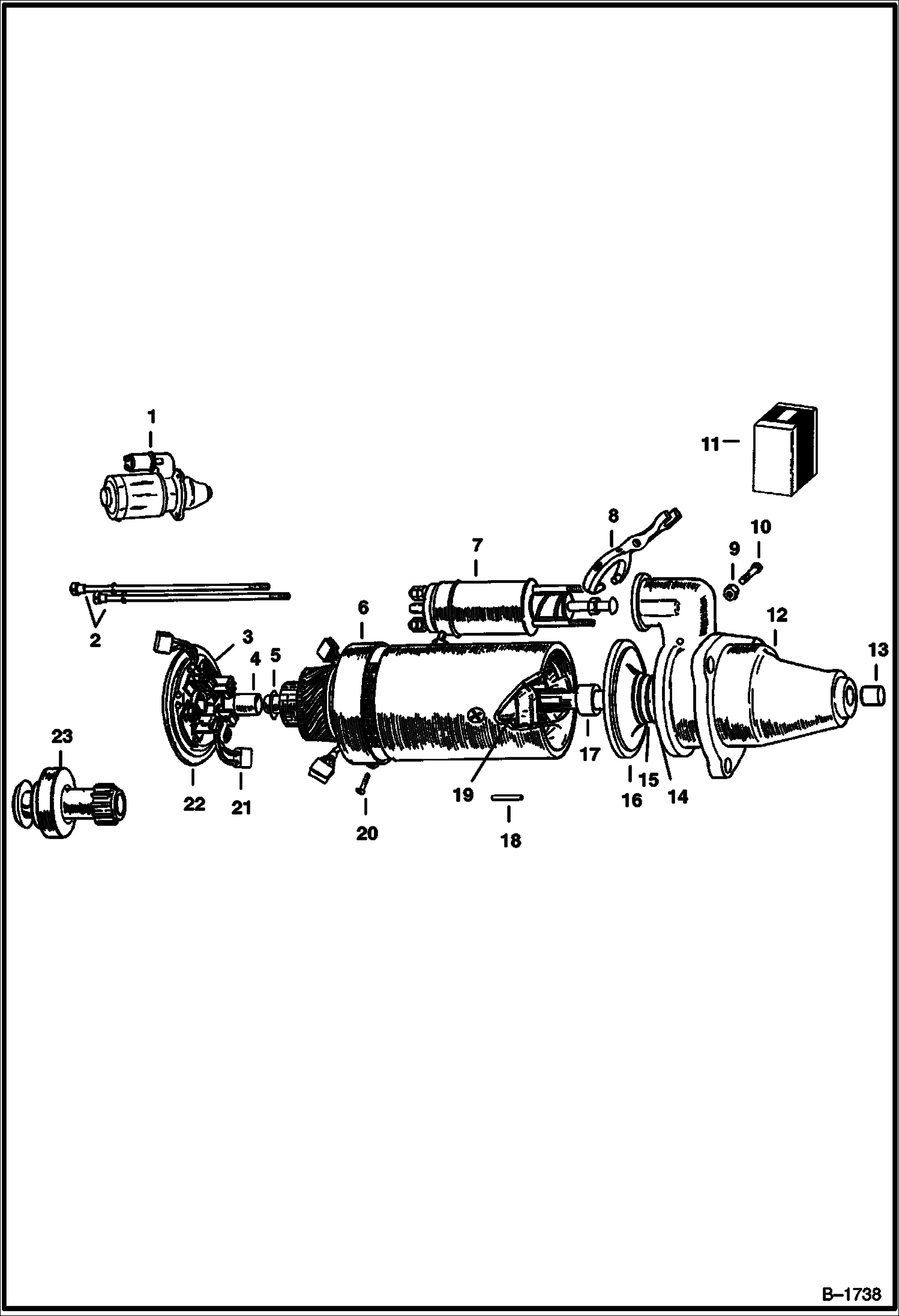 LUCAS СТАРТЕР PETTER - СЕРИЙНЫЙ НОМЕР 73589 И ВЫШЕ