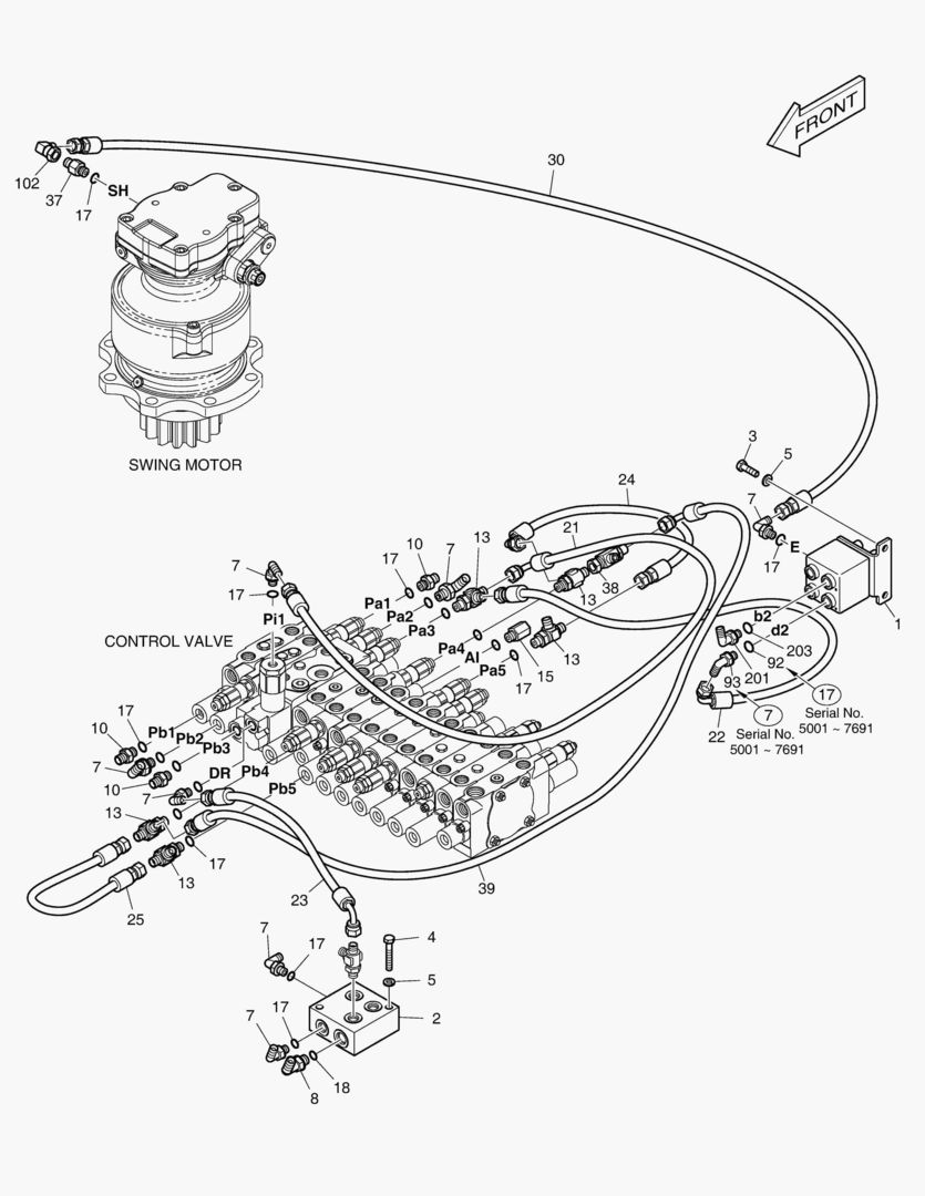 ТРУБОПРОВОД СЕРВОУПРАВЛЕНИЯ(2) - M ТИП