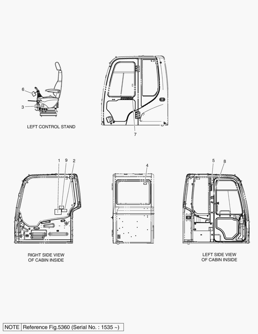 5130 NAME PLATE - CABIN(EXPORT) [1001~1534]