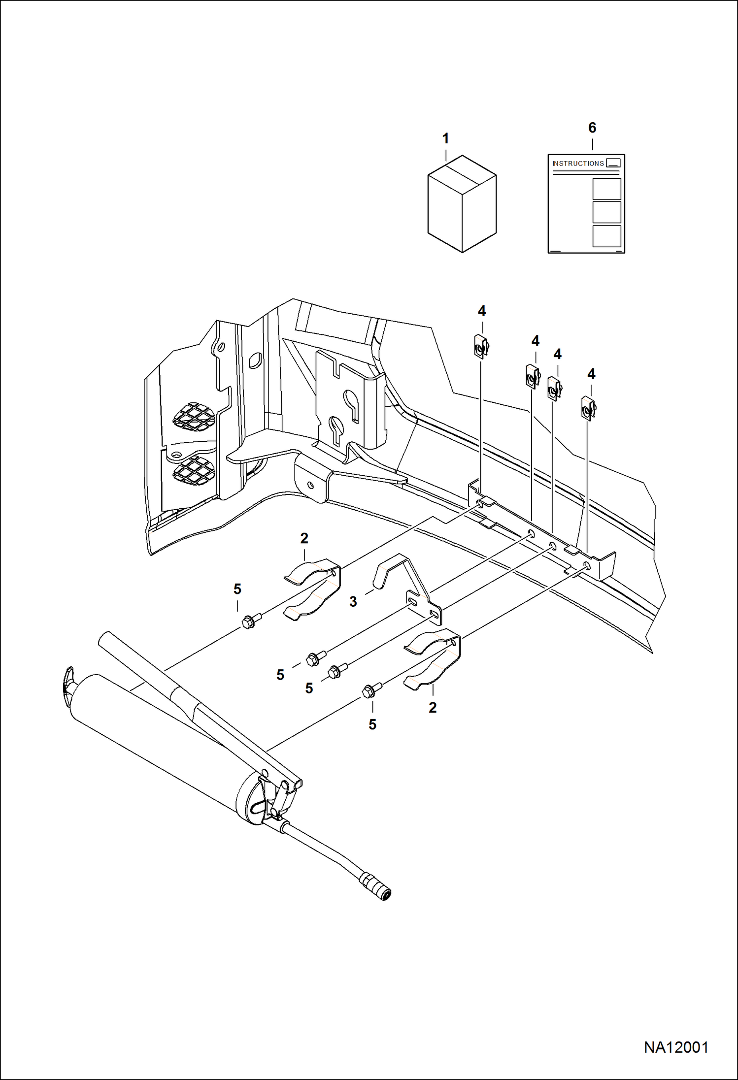 Схема КОМПЛЕКТ ДЛЯ УСТАНОВКИ НАГНЕТАТЕЛЬНЫХ НАСОСОВ ДЛЯ КОНСИСТЕНТНОЙ СМАЗКИ