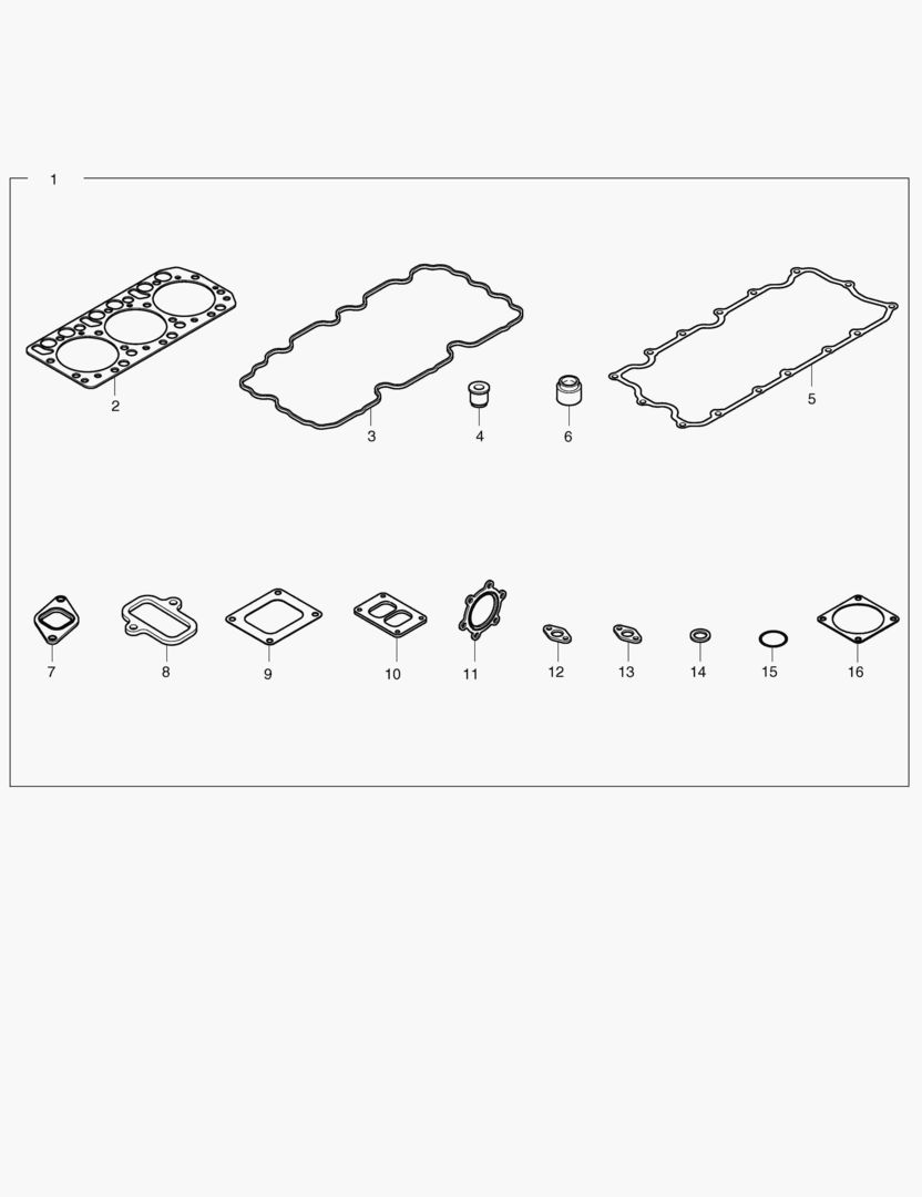 028 OVER HAUL GASKET KIT - TOP