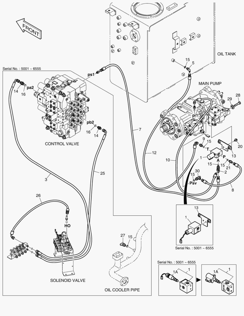 7080 PILOT PIPING - TWO PUMP(ONE or TWO WAY) [5001~6684]