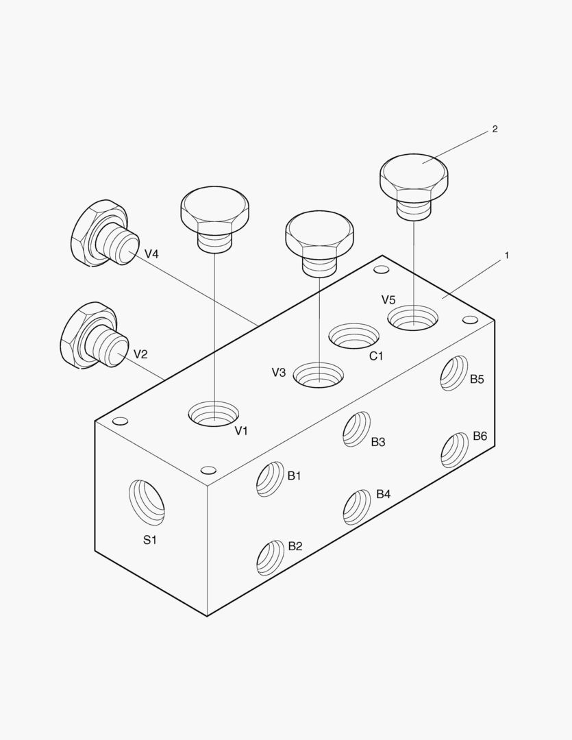 6211 SHUTTLE VALVE BLOCK [1740~]