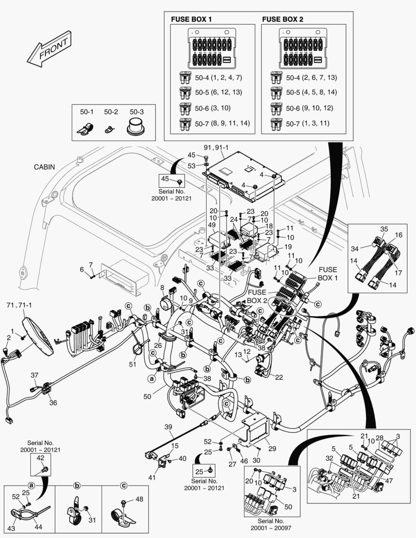 ЭЛЕКТРИЧЕСКИЕ ЗАПЧАСТИ - КАБИНА