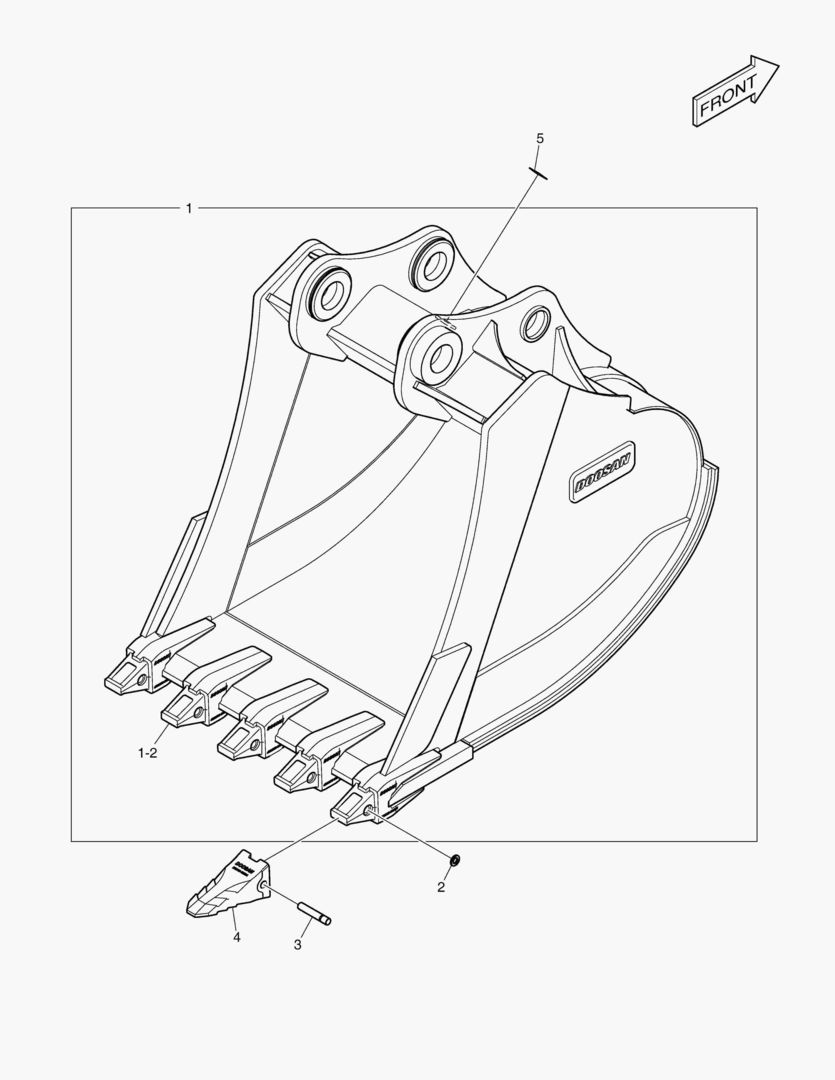 7140 BUCKET ASS`Y - 2.92mВі - H CLASS [5001~5111]