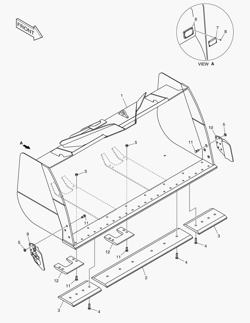 Схема 5670 BUCKET - 4.2гЋҐ CUTTING EDGE(WC,MH)