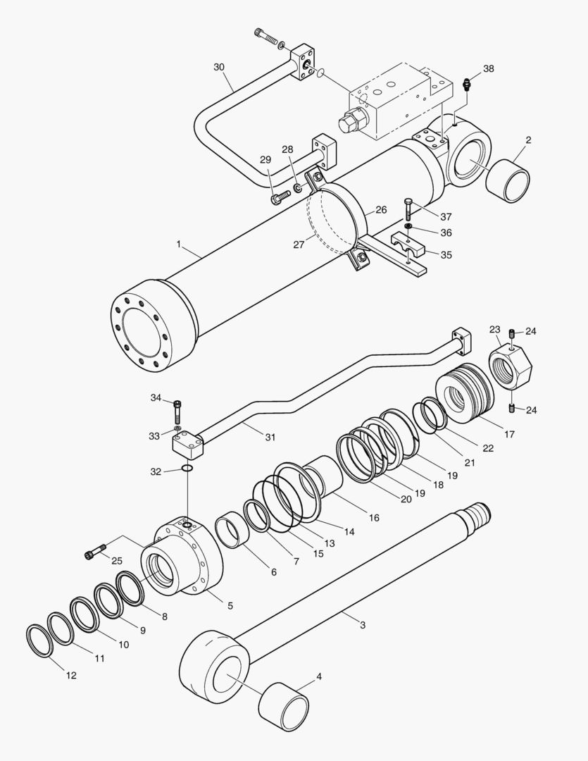 Спецтехника 4271 BOOM CYLINDER - L.H (LOCK VALVE) [5594~5603] - главное фото