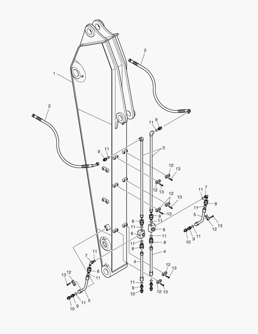 Спецтехника 7100 ARM PIPING(2.5m)-ROTATION & TILTING [1~3086] - главное фото