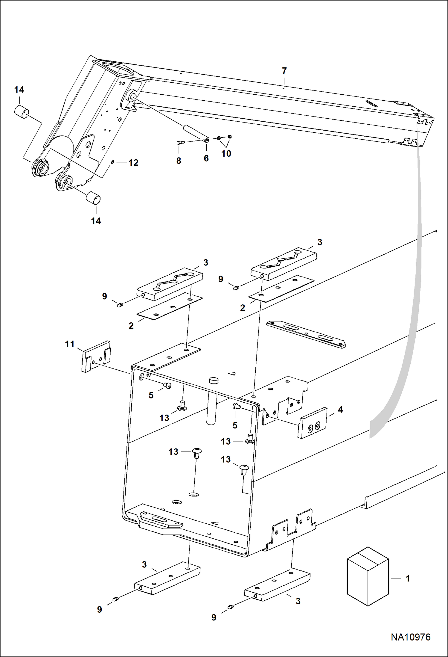 ОГОЛОВОК СТРЕЛЫ (ЗАМЕНА) (СЕРИЙНЫЙ НОМЕР 366211001 И ВЫШЕ)