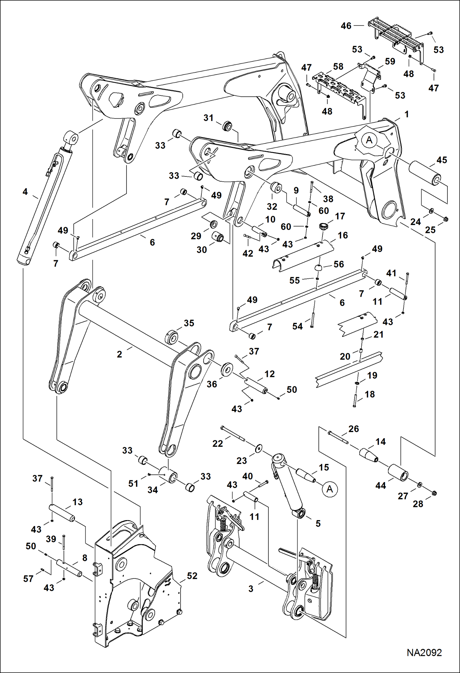 Схема ПОДЪЕМНАЯ РУКОЯТЬ И BOB-TACH