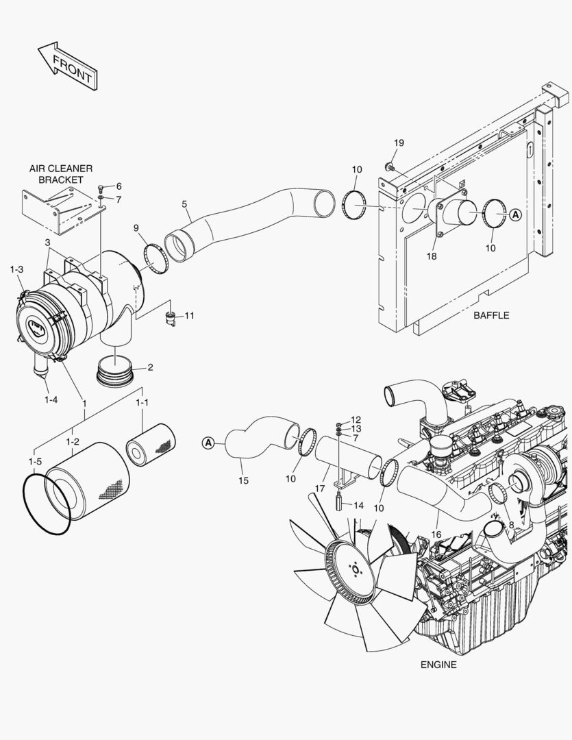 6120 AIR CLEANER - WITHOUT PRECLEANER [5001~5115]