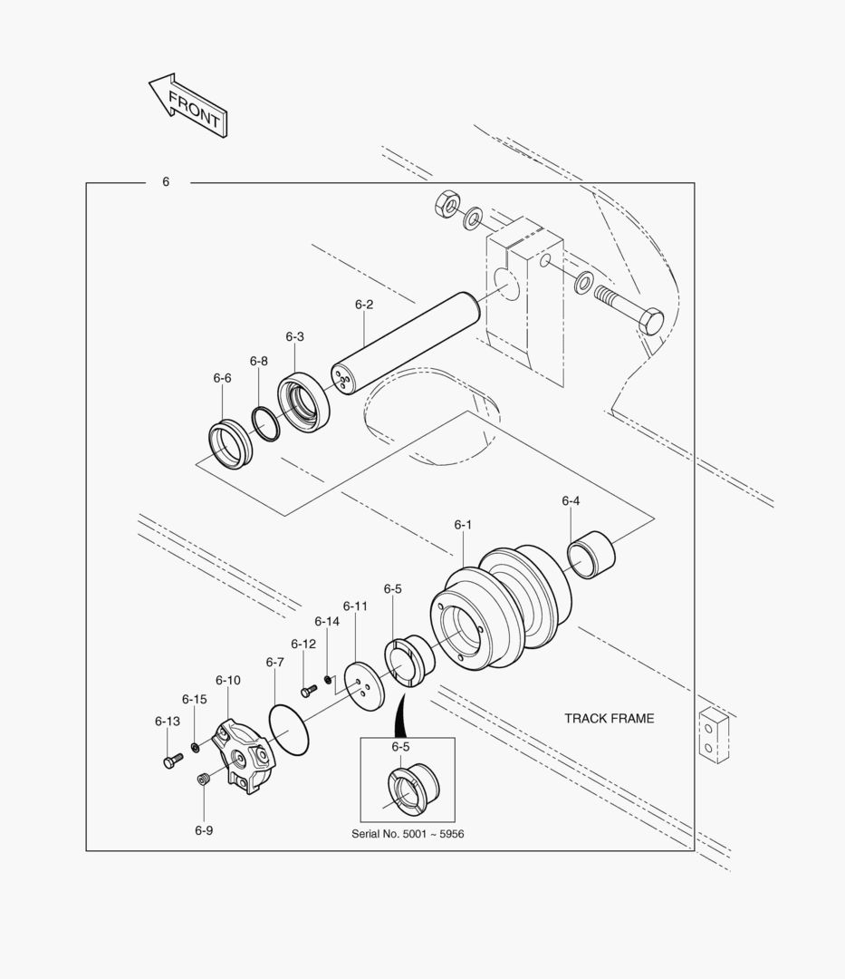 2160 UPPER ROLLER [5001~6206]