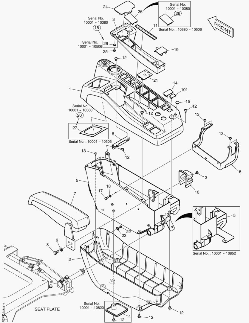 ПУЛЬТ УПРАВЛЕНИЯ - ПРАВОСТОРОННИЙ(СИСТЕМА ЗАЩИТЫ ПРИ ОПРОКИДЫВАНИИ)