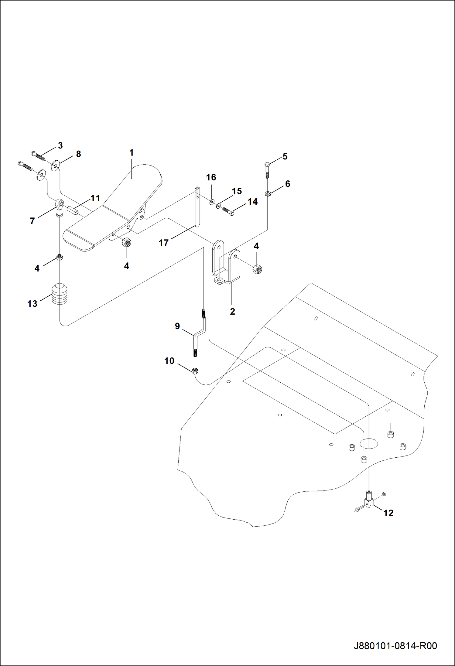 ВЫДВИЖНАЯ ПЕДАЛЬ В СБОРЕ
