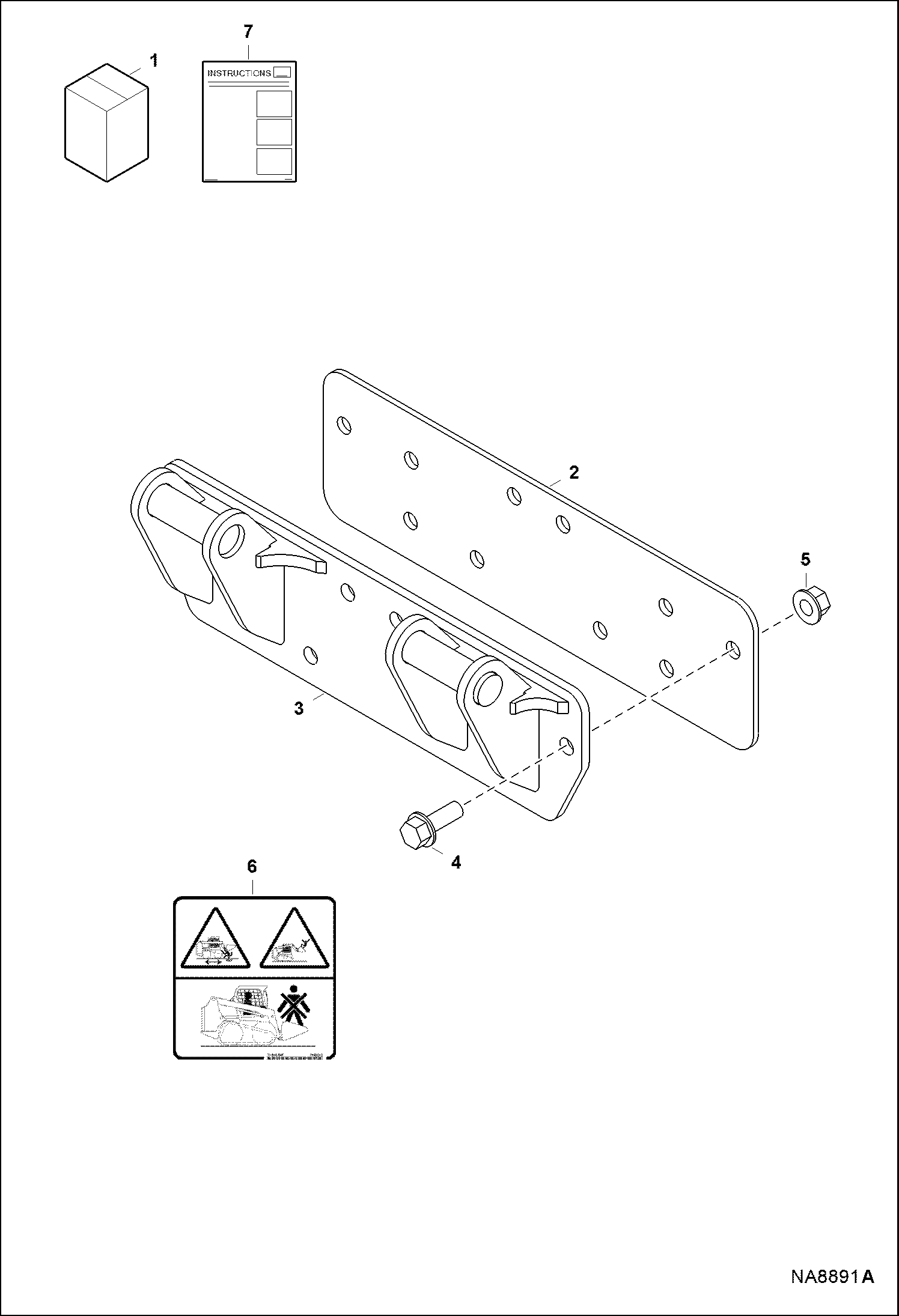 ЭКСКАВАТОР-ПОГРУЗЧИК (МОНТАЖНЫЙ КОМПЛЕКТ) (7BH B3BG)