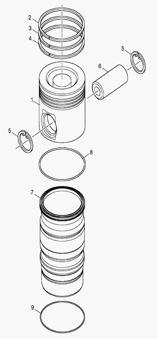 G010-50 REPAIR KIT PISTON AND CYL.LINER