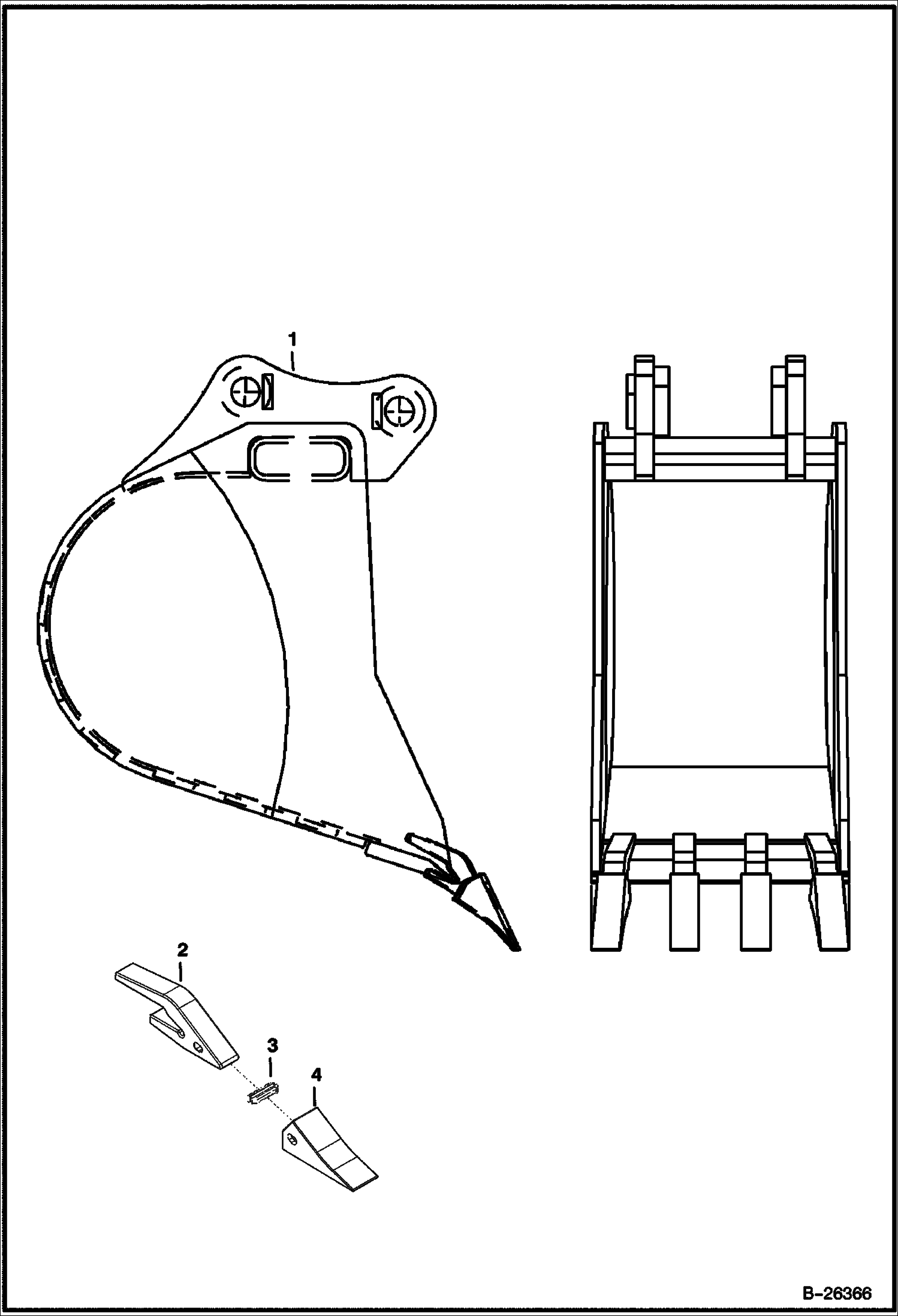 Схема КОВШ, 18-- ОБОРУДОВАНИЕ ДЛЯ РЫТЬЯ ТРАНШЕЙ WERK-BRAU