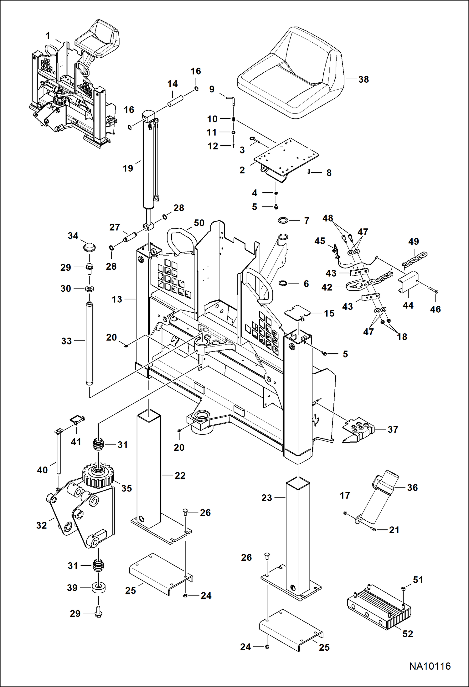 ЭКСКАВАТОР-ПОГРУЗЧИК (РАМА ШАССИ) (7BH B3BG)
