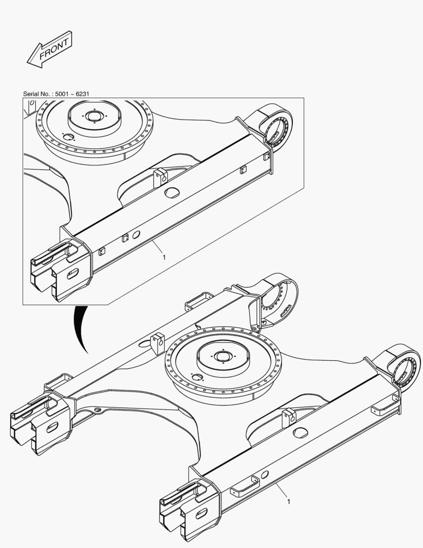РАМА ГУСЕНИЦЫ - ДЛИННАЯ ГУСЕНИЦА