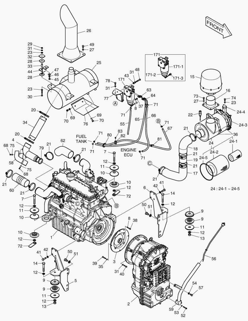 МОНТАЖ ДВИГАТЕЛЯ