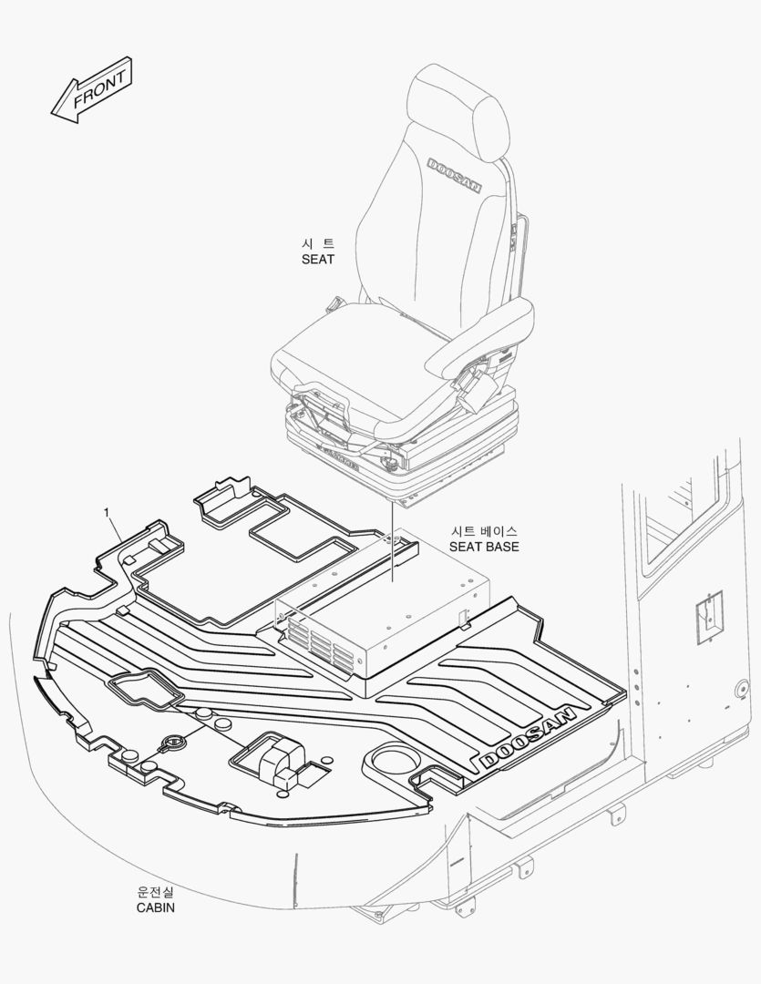 КОВРИК НА ПОЛУ КУЗОВА