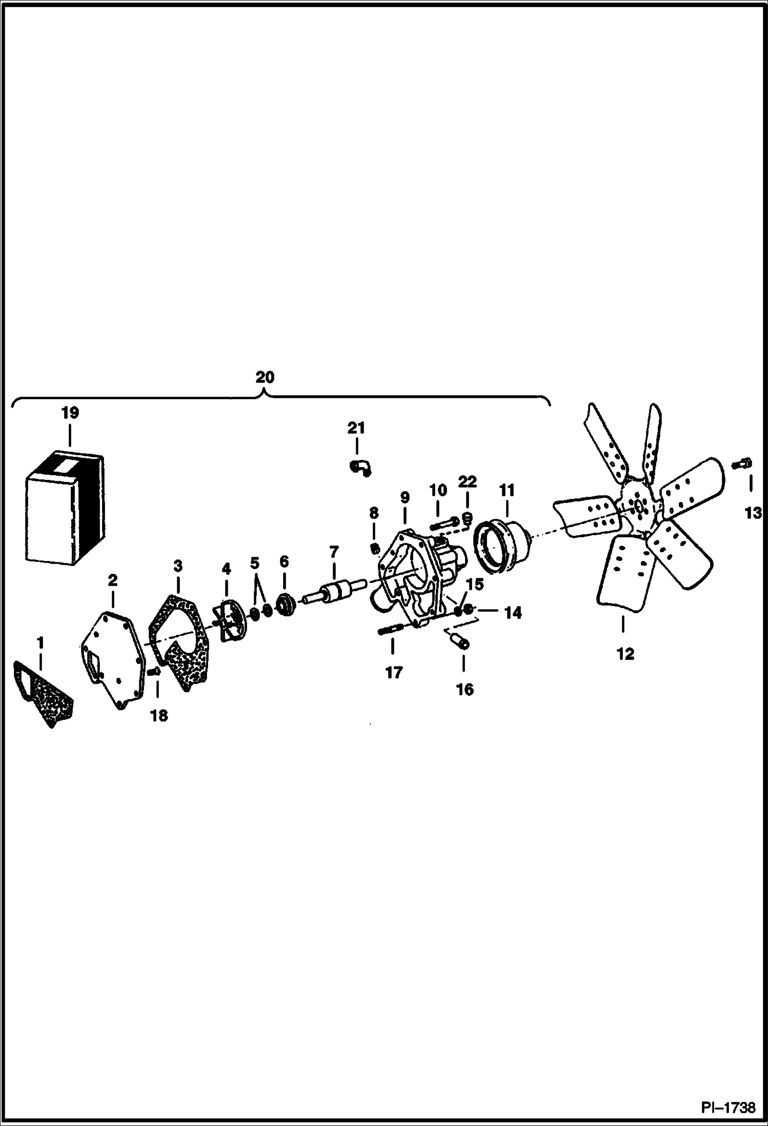 ВОДЯНАЯ ПОМПА В СБОРЕ