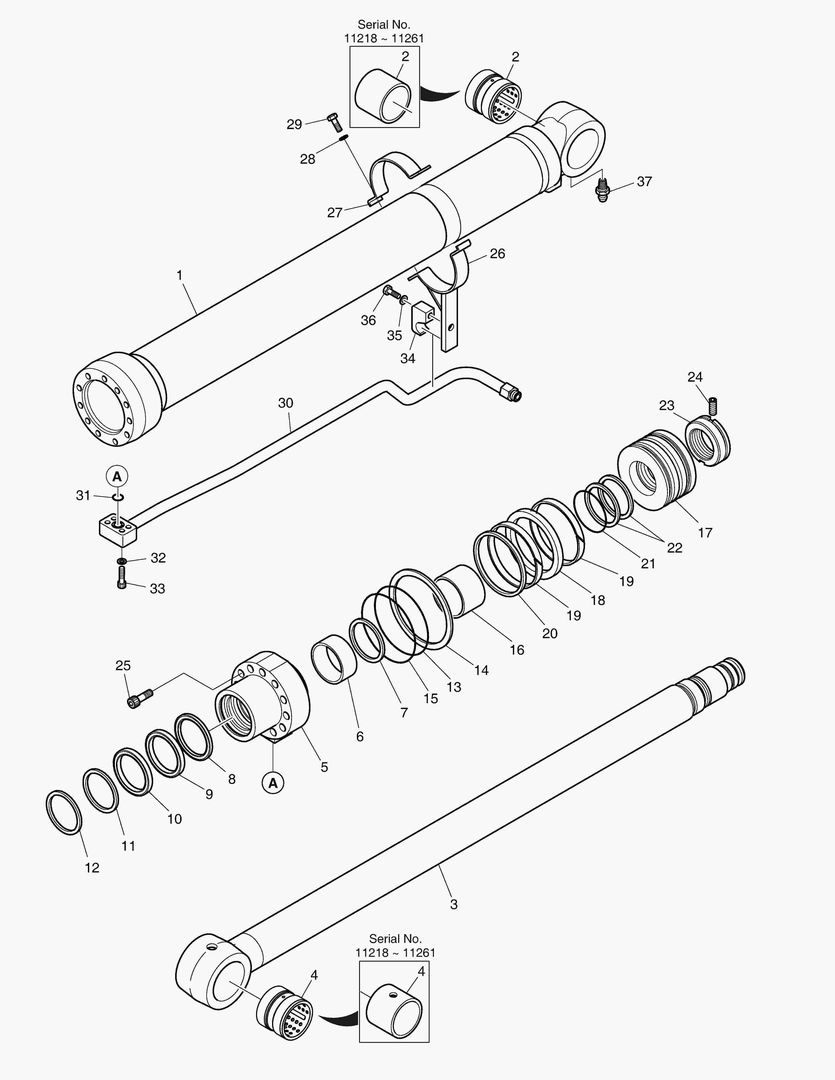 Спецтехника 4521 BOOM CYLINDER - R.H. (LOCK VALVE) ARTI. [11218~] - главное фото