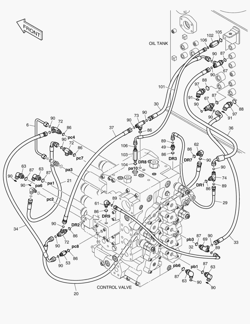 ТРУБОПРОВОД СЕРВОУПРАВЛЕНИЯ(5)
