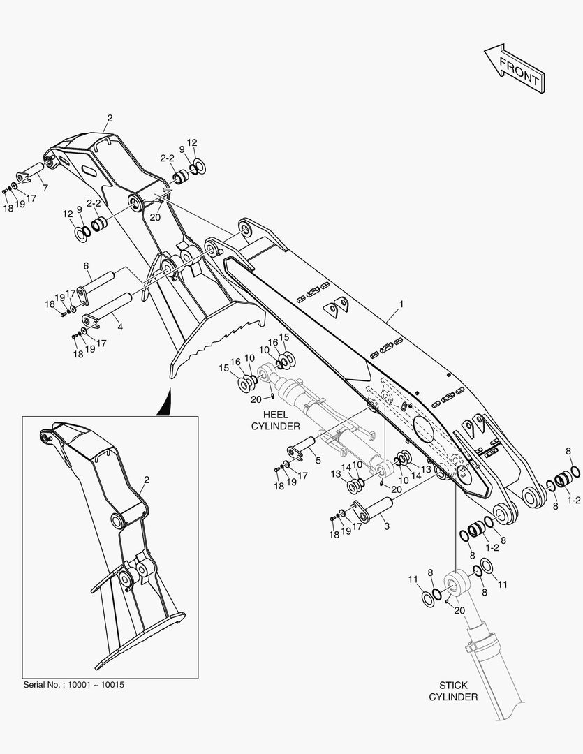 3110 ARM & HEEL ASS`Y