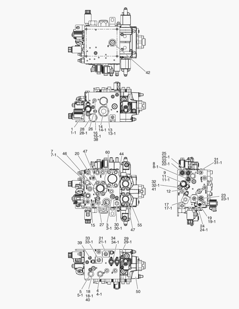 G190-231 MAIN VALVE,EXPLODED [8X1102 ~]