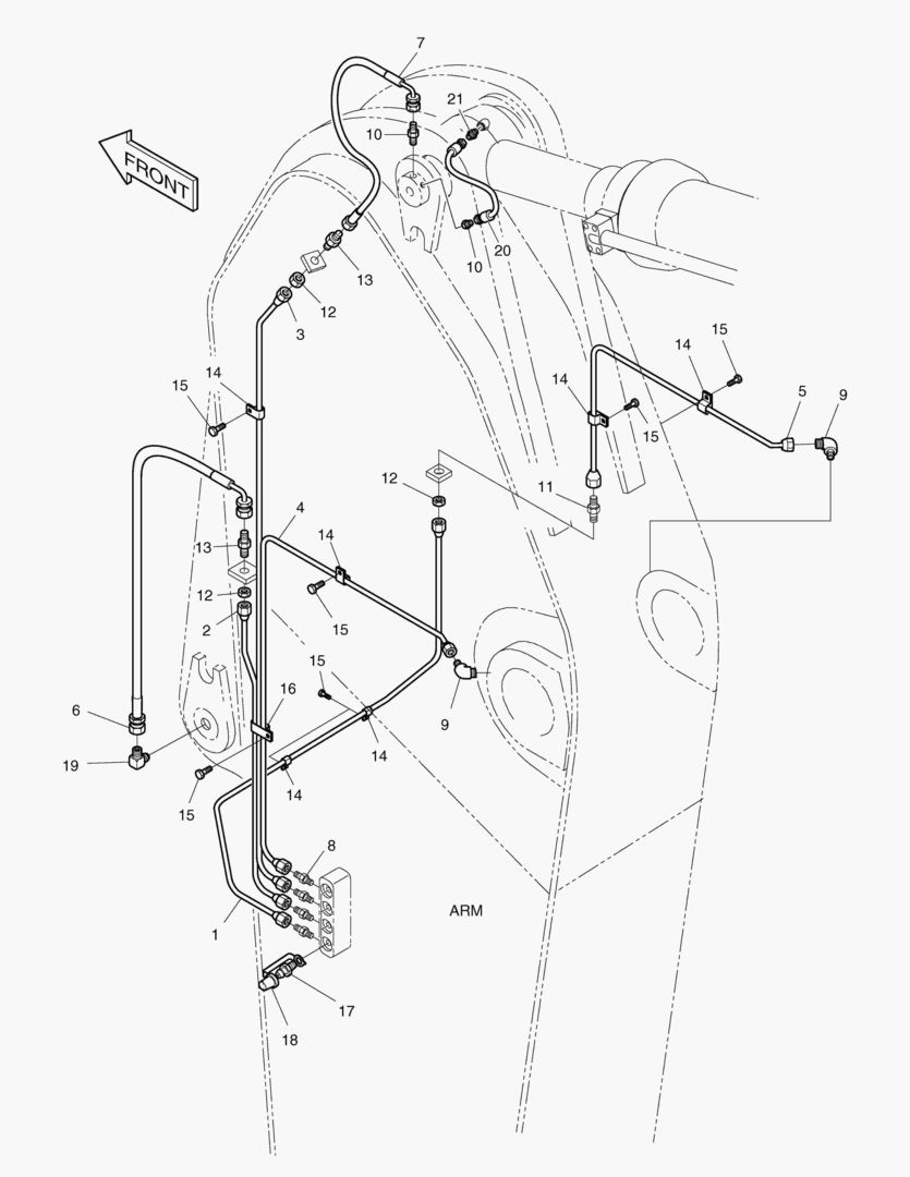 3161 LUBRICATION PIPING-ARM [3156~]
