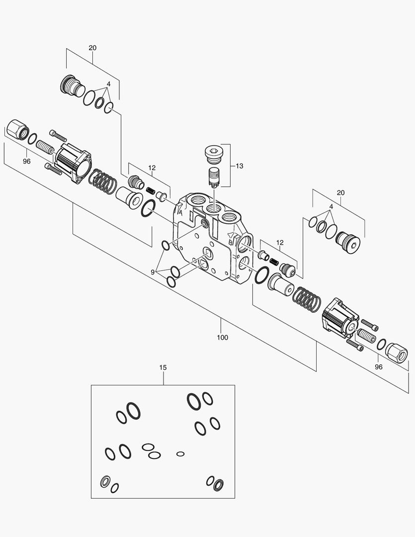 БЛОК ПОВОРОТА - РЕГУЛИРУЮЩИЙ КЛАПАН
