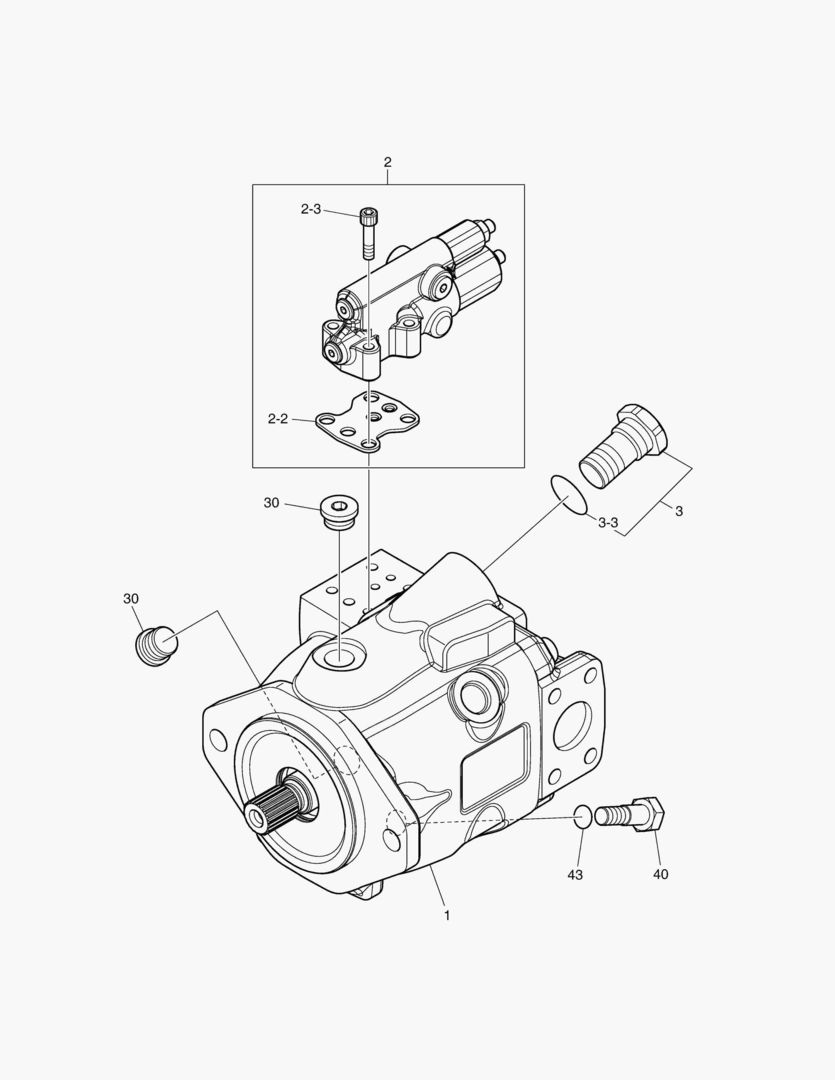 НАСОС РУЛЕВОГО УПРАВЛЕНИЯ - ЗАДНИЙ