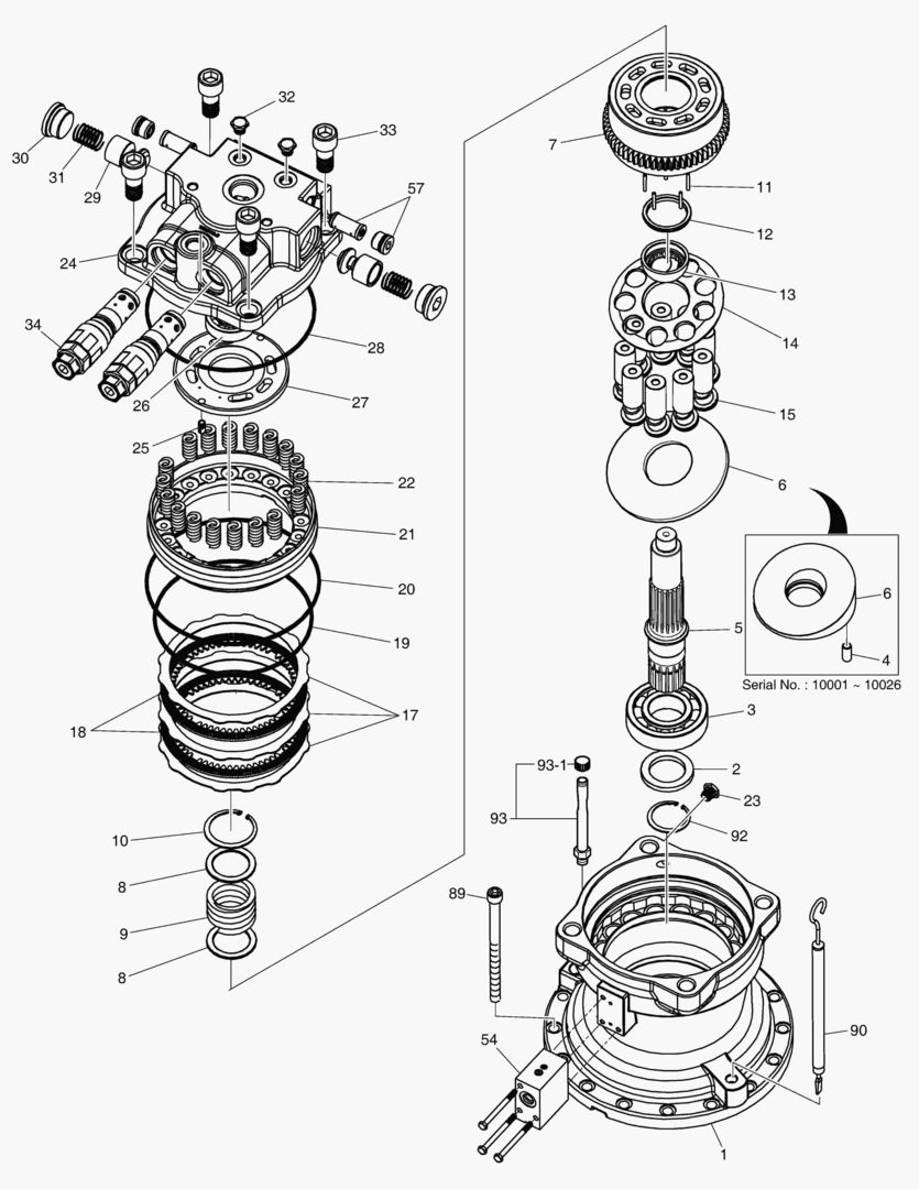 ГИДРОМОТОР ПОВОРОТА ПЛАТФОРМЫ