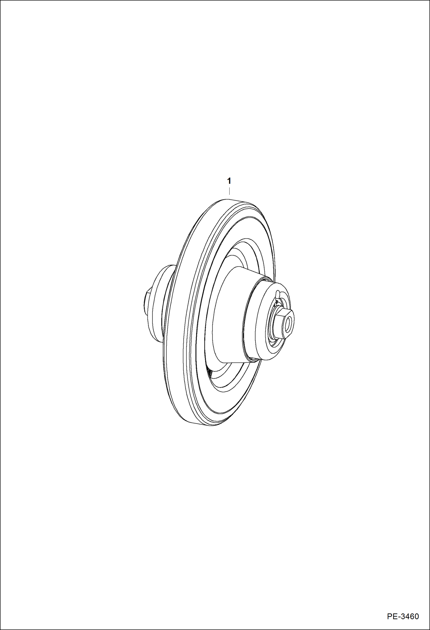 ЗАДНЕЕ НАТЯЖНОЕ КОЛЕСО (ПОДВЕСКА КАТКОВ)