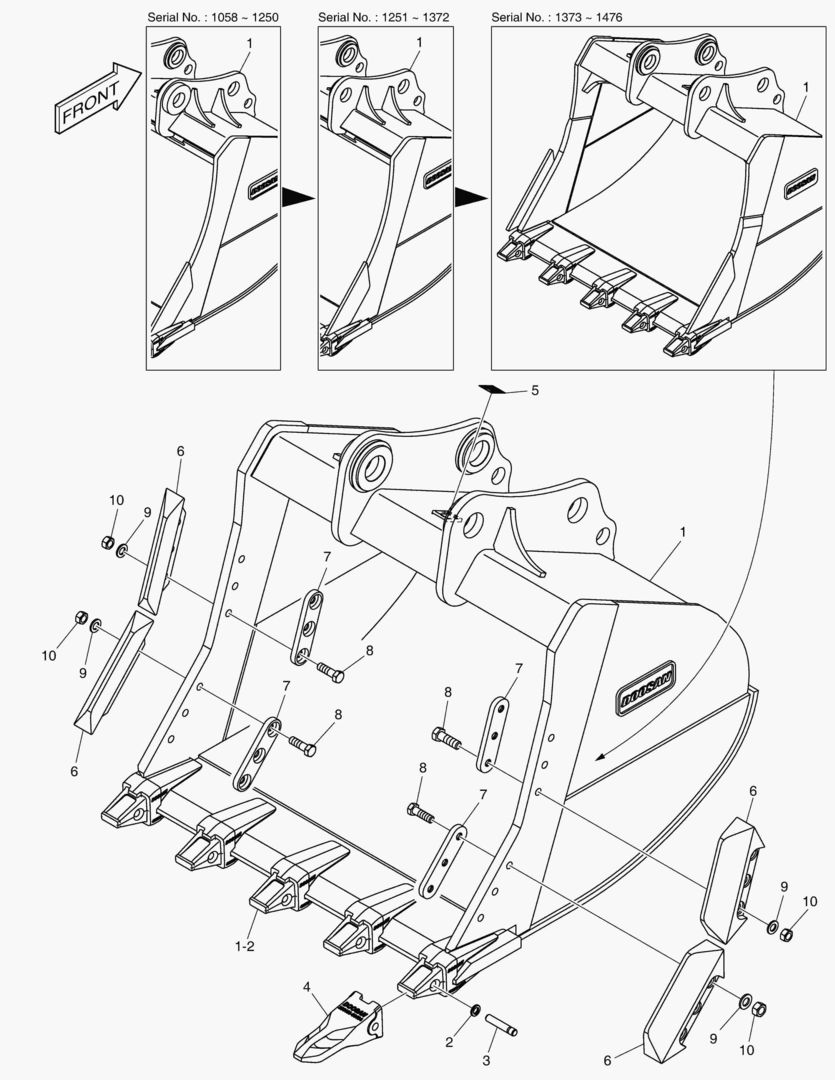 7520 BUCKET ASSВґY - 1.57mВі - S CLASS